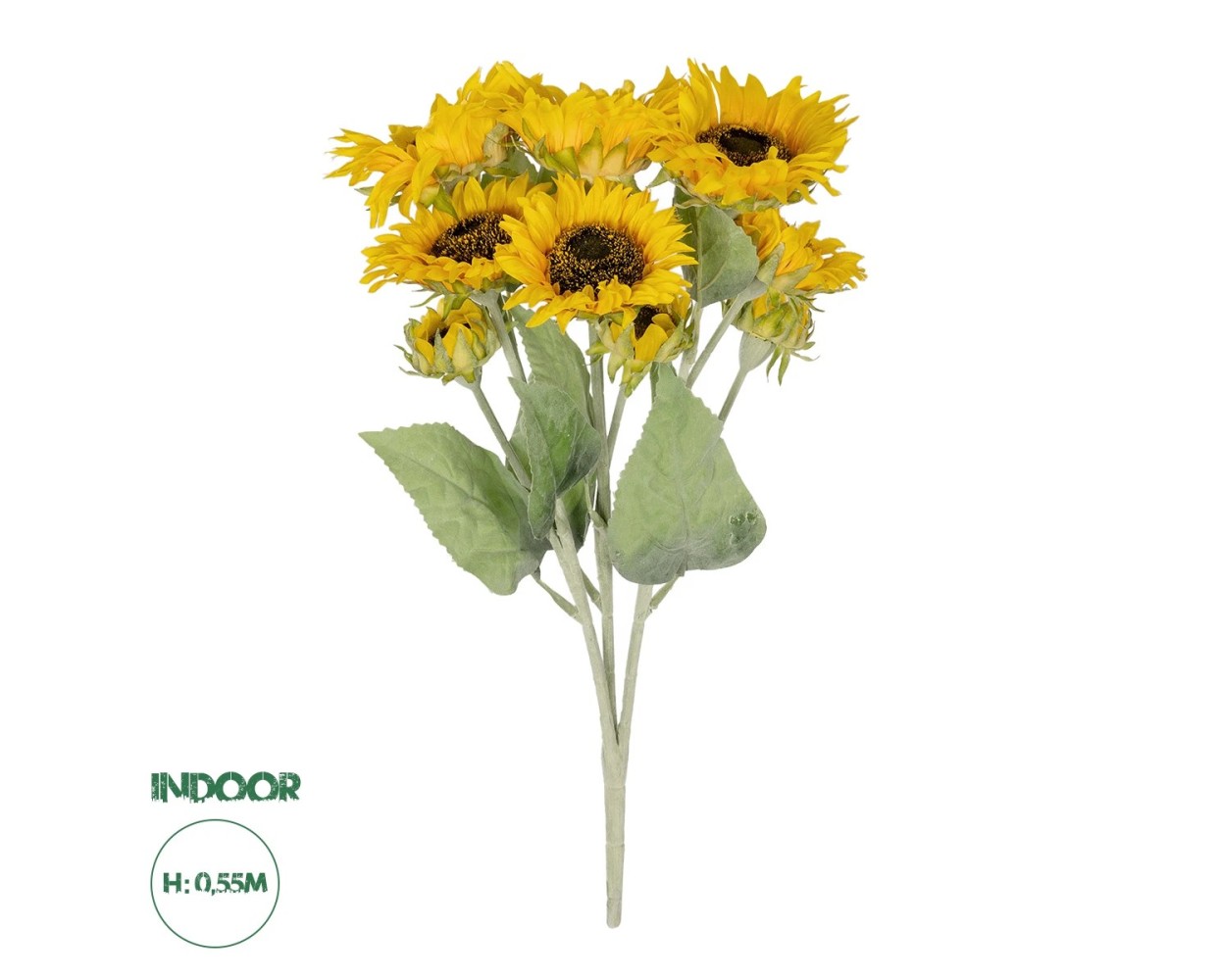 GloboStar® Artificial Garden YELLOW SUNFLOWER BRANCH 21382