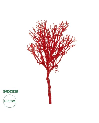 GloboStar® Artificial Garden RED CORAL BRANCH 21468 Τεχνητό