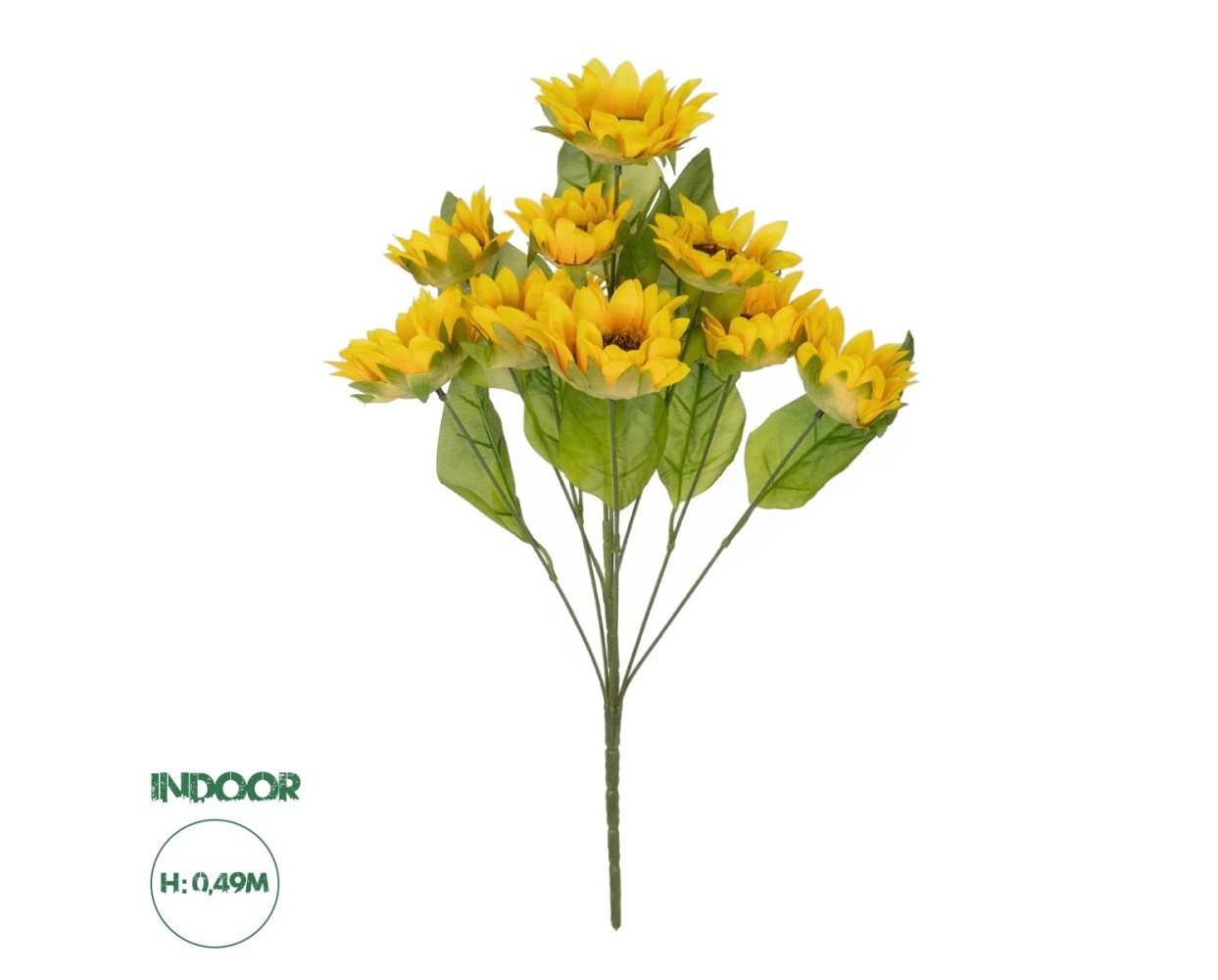 GloboStar® Artificial Garden YELLOW SUNFLOWER BRANCH 21383