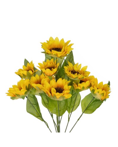 GloboStar® Artificial Garden YELLOW SUNFLOWER BRANCH 21383