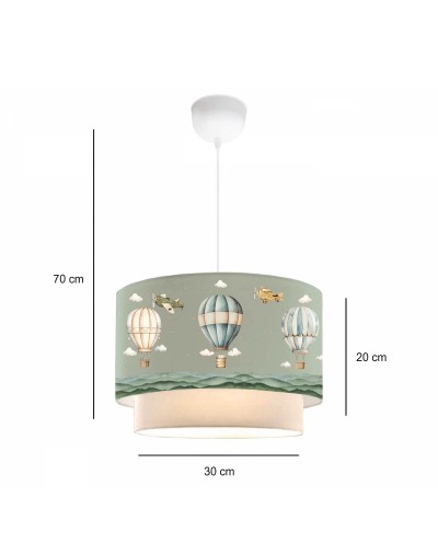 GloboStar® BALLON 204-0120 Παιδικό Κρεμαστό Φωτιστικό