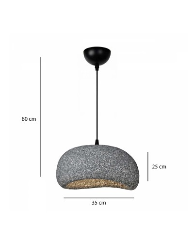 GloboStar® STONE 204-0122 Μοντέρνο Κρεμαστό Φωτιστικό