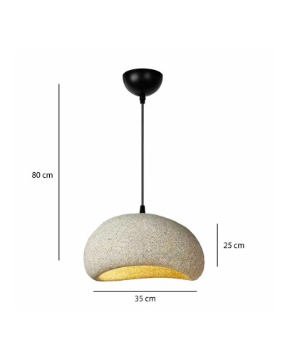 GloboStar® STONE 204-0123 Μοντέρνο Κρεμαστό Φωτιστικό