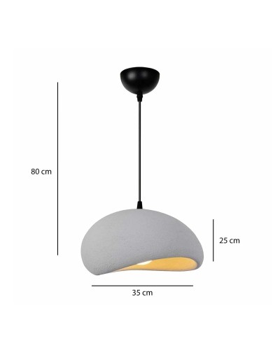 GloboStar® STONE 204-0124 Μοντέρνο Κρεμαστό Φωτιστικό