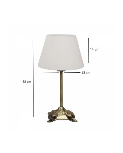 GloboStar® AΝΤΙQUE 204-0142 Vintage Eπιτραπέζιο Φωτιστικό