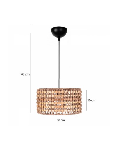 GloboStar® POMEGRANDE 204-0158 Boho Κρεμαστό Φωτιστικό