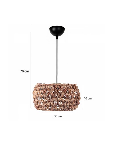 GloboStar® DARIO 204-0159 Boho Κρεμαστό Φωτιστικό Kαπέλο