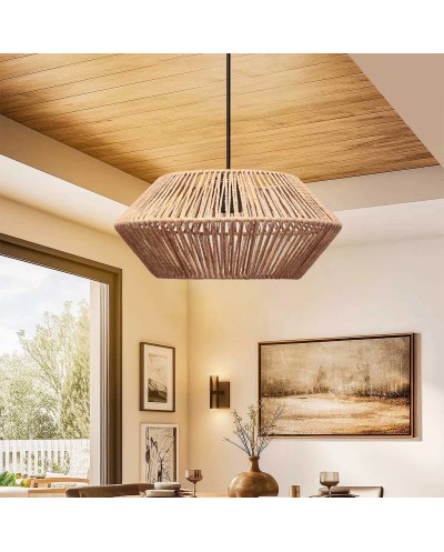 GloboStar® CASTRO 204-0164 Boho Κρεμαστό Φωτιστικό Kαπέλο