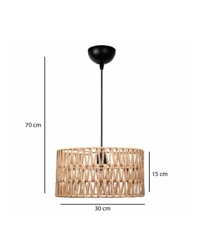 GloboStar® POMEGRANDE 204-0166 Boho Κρεμαστό Φωτιστικό
