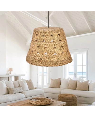 GloboStar® PANIER 204-0171 Boho Κρεμαστό Φωτιστικό Καμπάνα