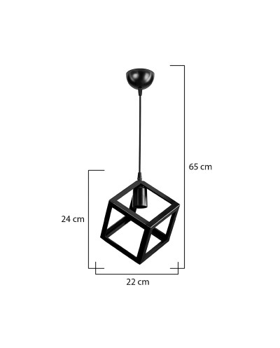 GloboStar® DISE 203-0274 Μοντέρνο Κρεμαστό Φωτιστικό Κύβος