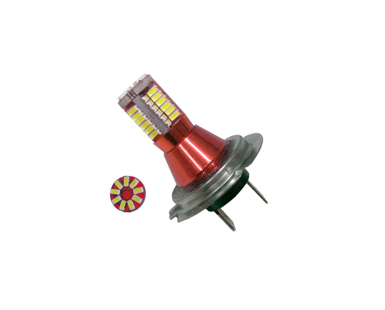 GloboStar® 77372 Λάμπα Αυτοκίνητου H7 Can Bus LED με 57 GloboStar® 77372 Λάμπα Αυτοκίνητου H7 Can Bus LED με 57