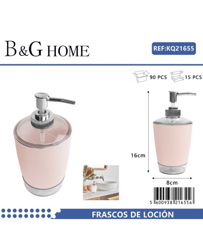 Θήκη κρεμοσάπουνου Dispenser πλαστική - Light Pink - 21655