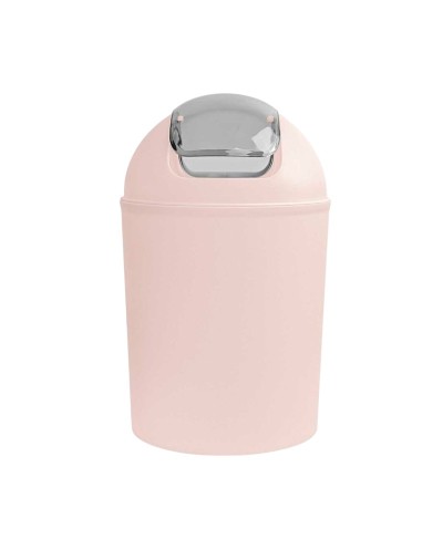 Κάδος απορριμμάτων μπάνιου πλαστικός - Light Pink - 21653