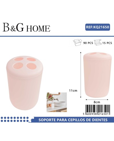 Θήκη οδοντόβουρτσας πλαστική - Light Pink - 21650