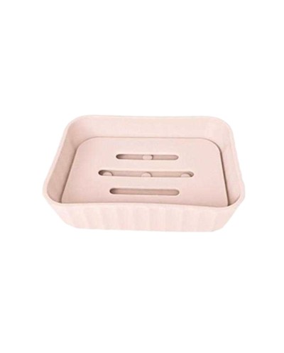 Σαπουνοθήκη μπάνιου πλαστική - Light Pink - 21640