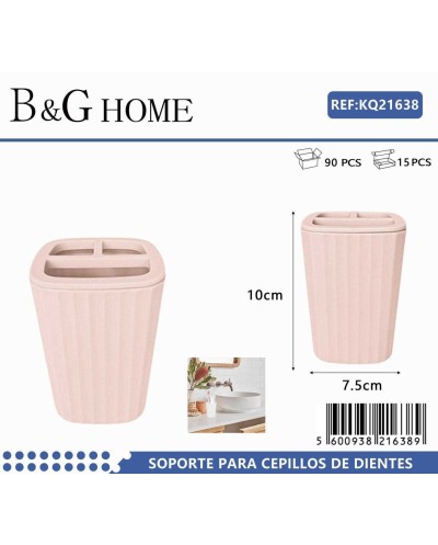 Θήκη οδοντόβουρτσας πλαστική - Light Pink - 21638