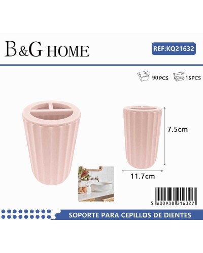 Θήκη οδοντόβουρτσας πλαστική - Light Pink - 21632