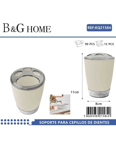 Θήκη οδοντόβουρτσας πλαστική - Beige - 21584