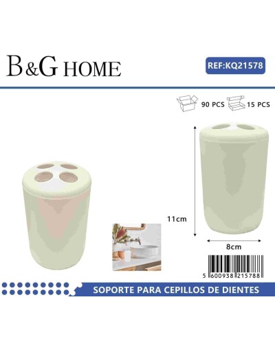 Θήκη οδοντόβουρτσας πλαστική - Beige - 21578