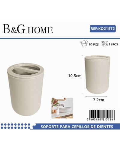 Θήκη οδοντόβουρτσας πλαστική - Beige - 21572