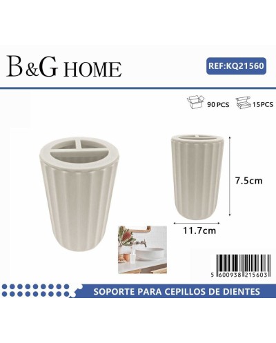 Θήκη οδοντόβουρτσας πλαστική - Beige - 21560