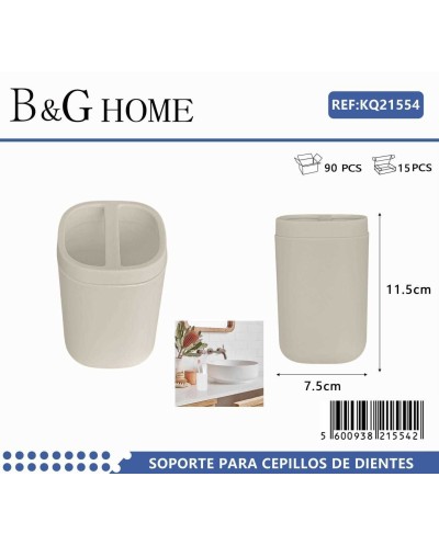 Θήκη οδοντόβουρτσας πλαστική - Beige - 21554