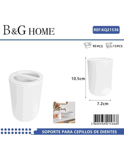 Θήκη οδοντόβουρτσας πλαστική - White - 21536