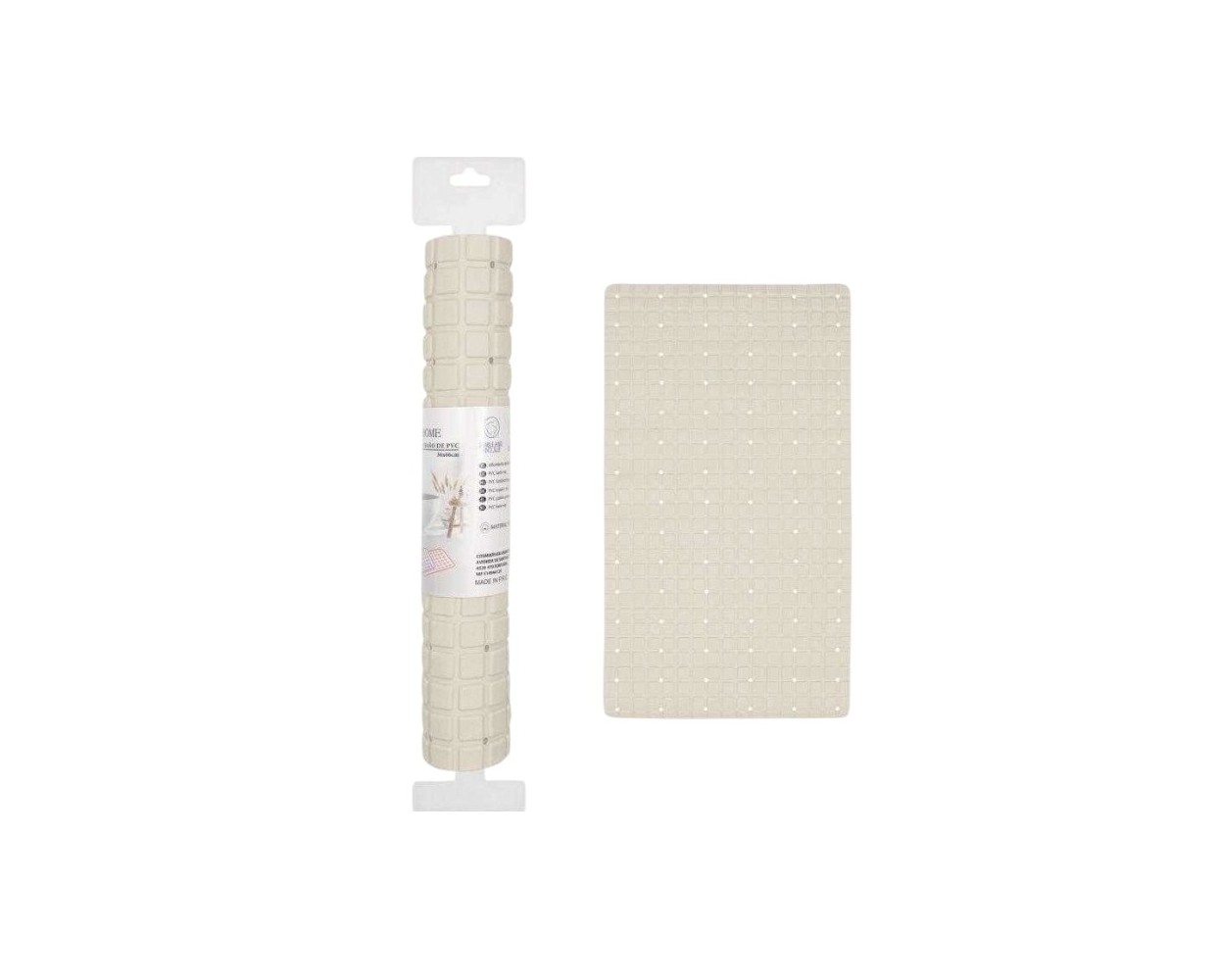 Αντιολισθητικό πατάκι μπάνιου - M0832 - 36x66cm - Beige - 21091