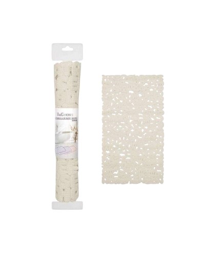 Αντιολισθητικό πατάκι μπάνιου - M0832 - 36x66cm - Beige - 21075