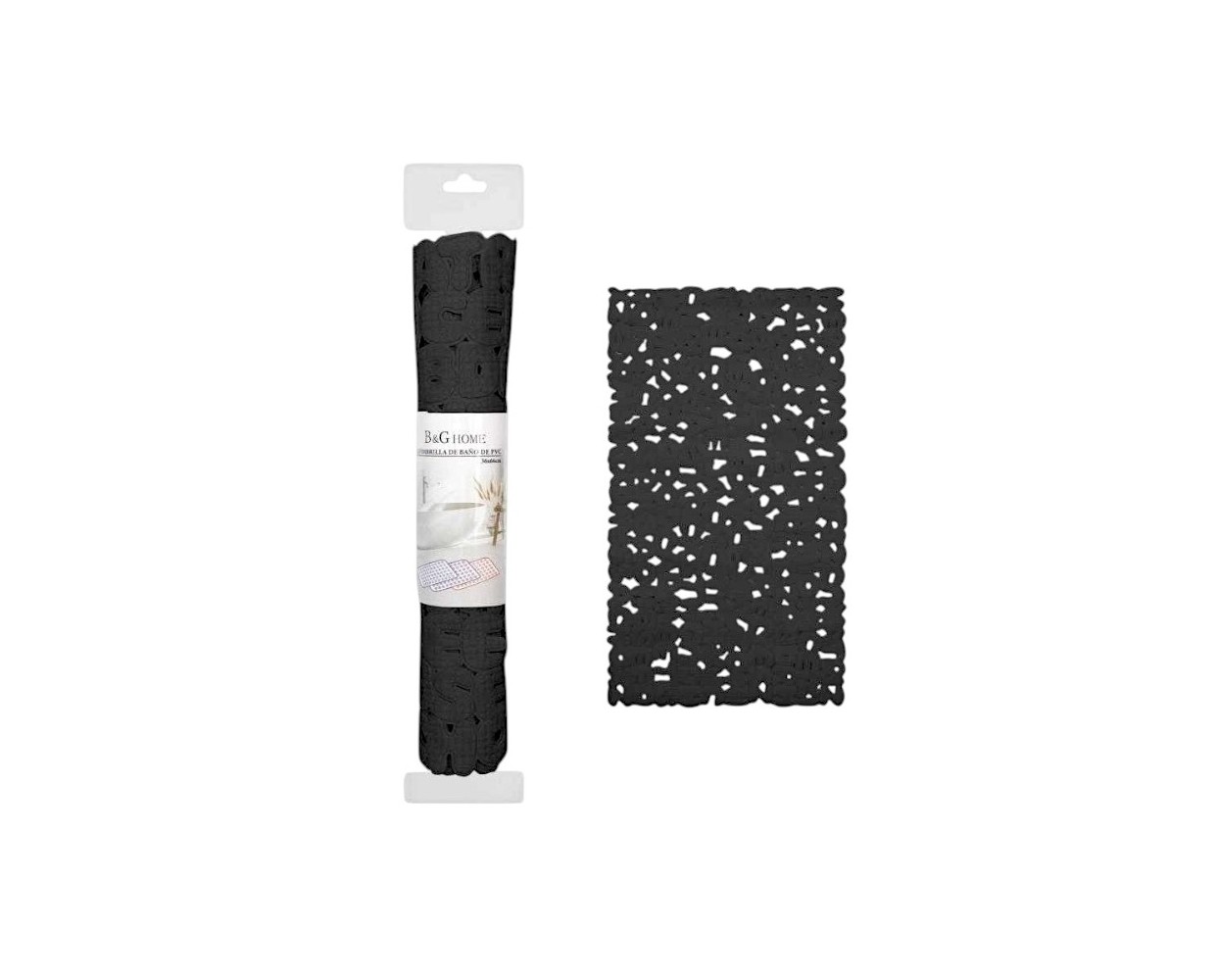 Αντιολισθητικό πατάκι μπάνιου - 6C - 36x66cm - Black - 21073 Αντιολισθητικό πατάκι μπάνιου - 6C - 36x66cm - Black - 21073
