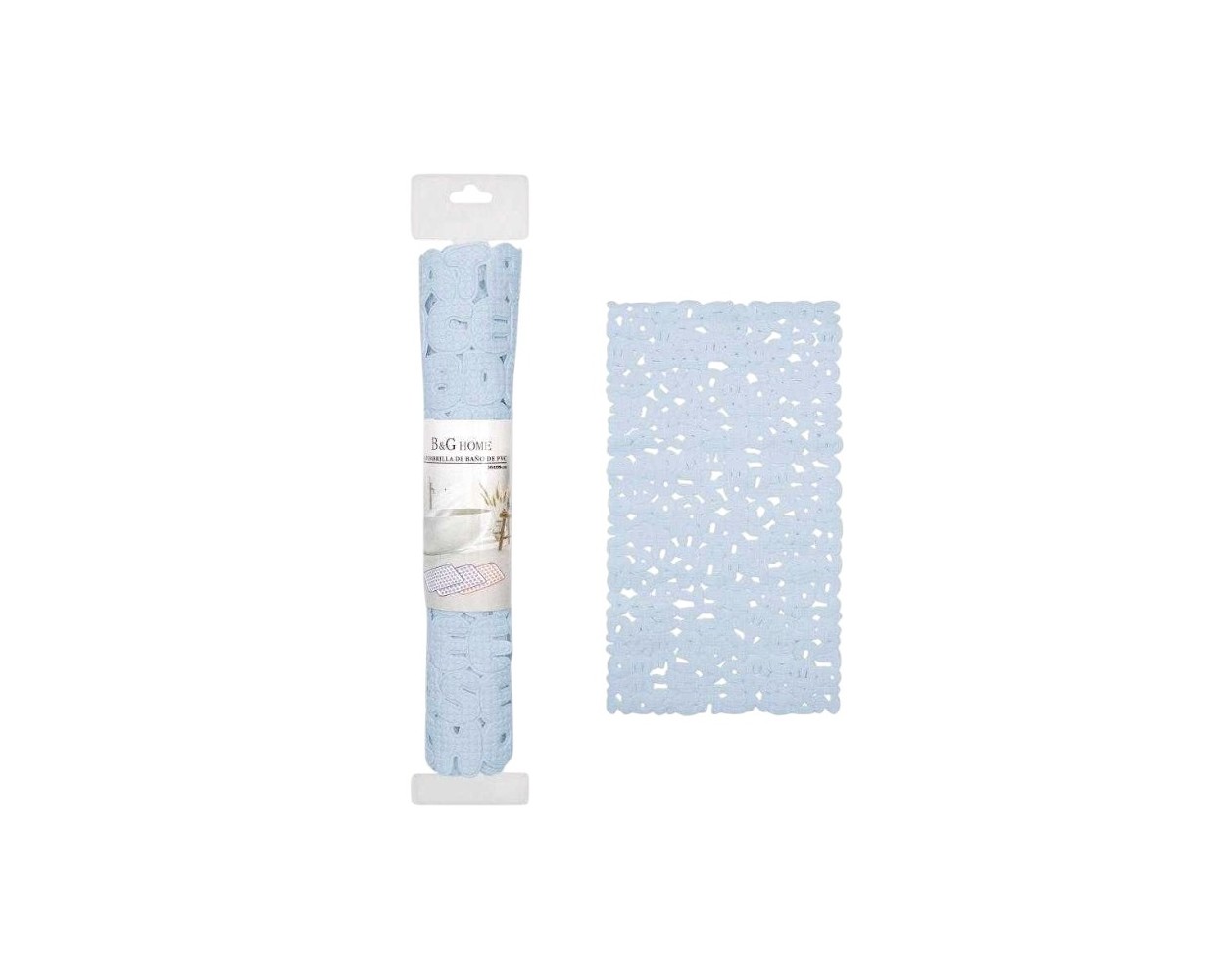 Αντιολισθητικό πατάκι μπάνιου - M0842 - 36x66cm - Light Blue - 21070