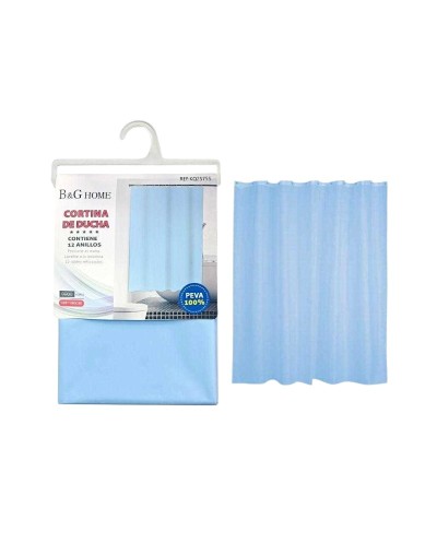 Κουρτίνα μπάνιου - Light Blue - 1.8x2m - 25756