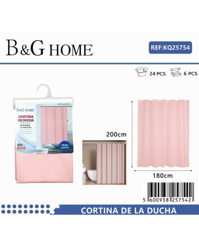 Κουρτίνα μπάνιου - Light Pink - 1.8x2m - 25754