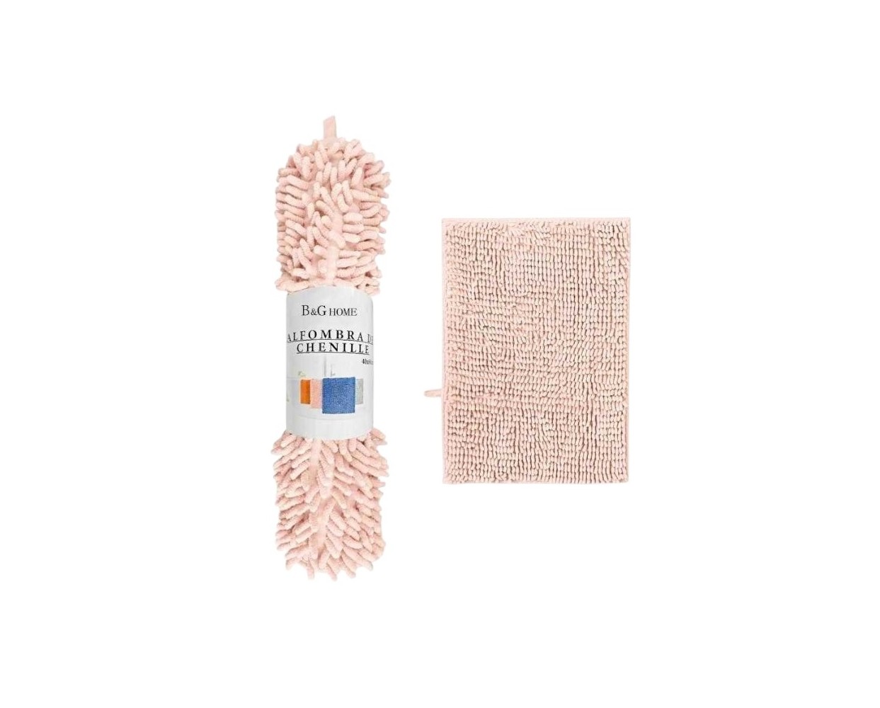 Πατάκι μπάνιου - M0839 - 40x60cm - Light Pink - 20868