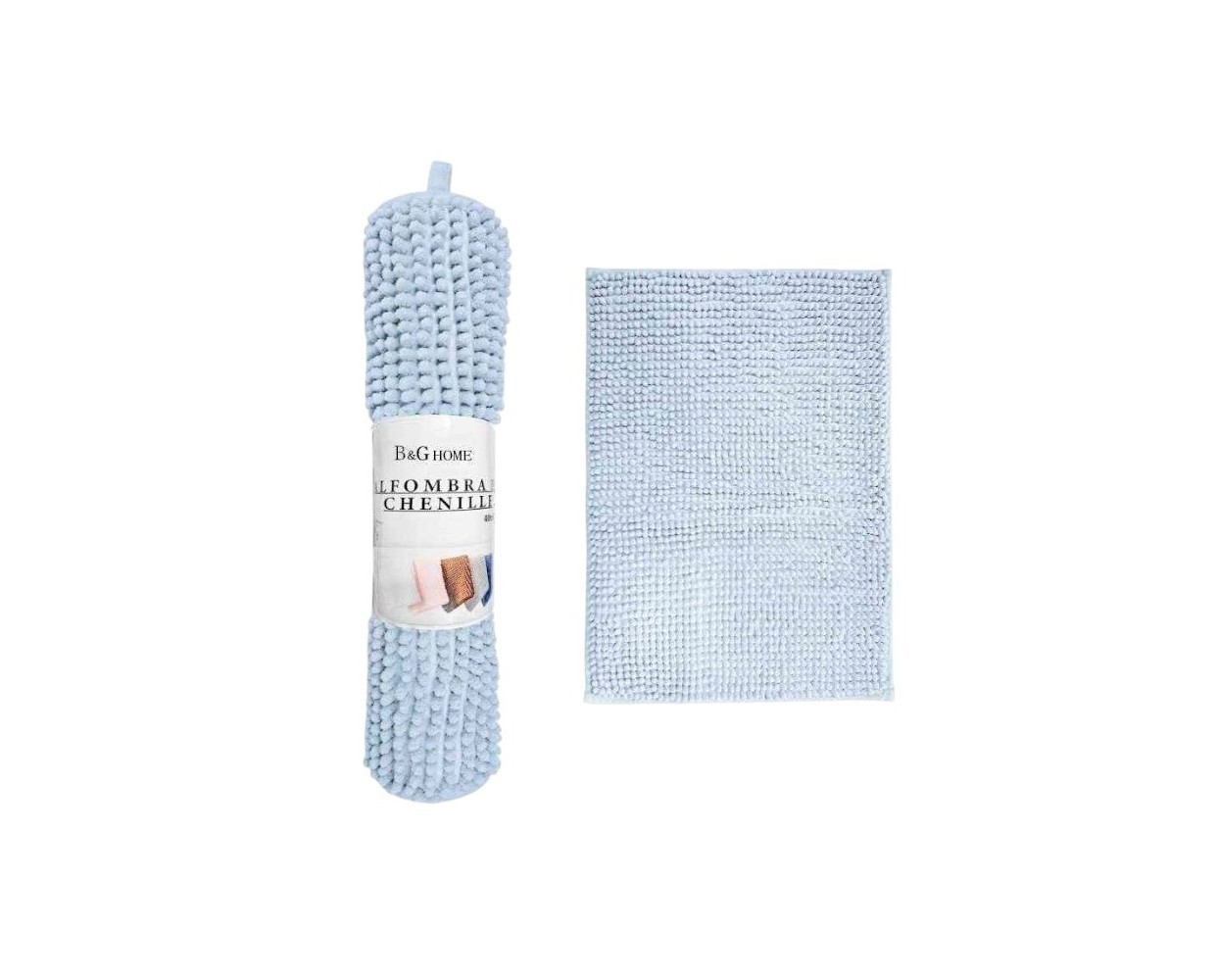 Πατάκι μπάνιου - M0842 - 50x80cm - Light Blue - 20862