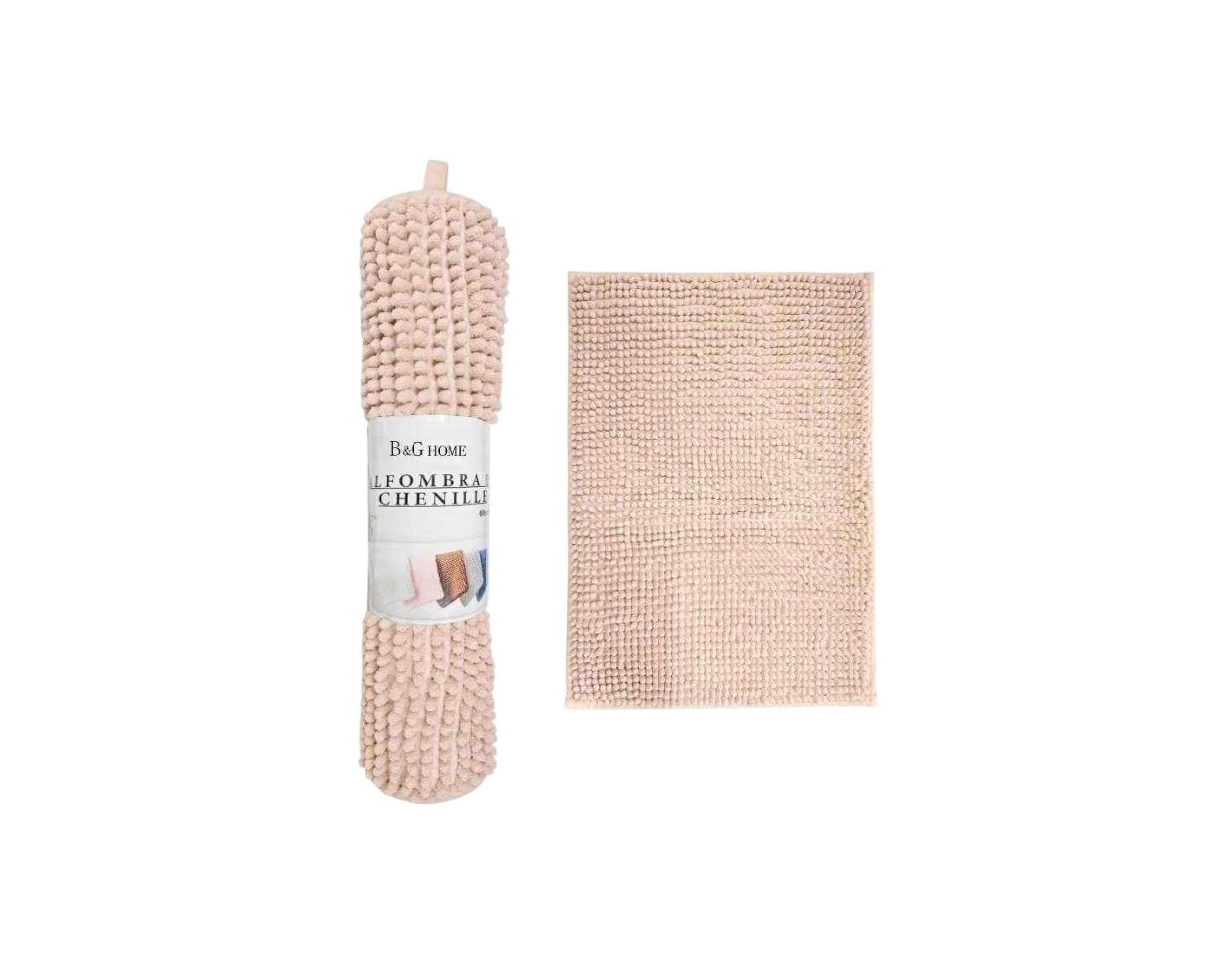 Πατάκι μπάνιου - M0839 - 40x60cm - Light Pink - 20852