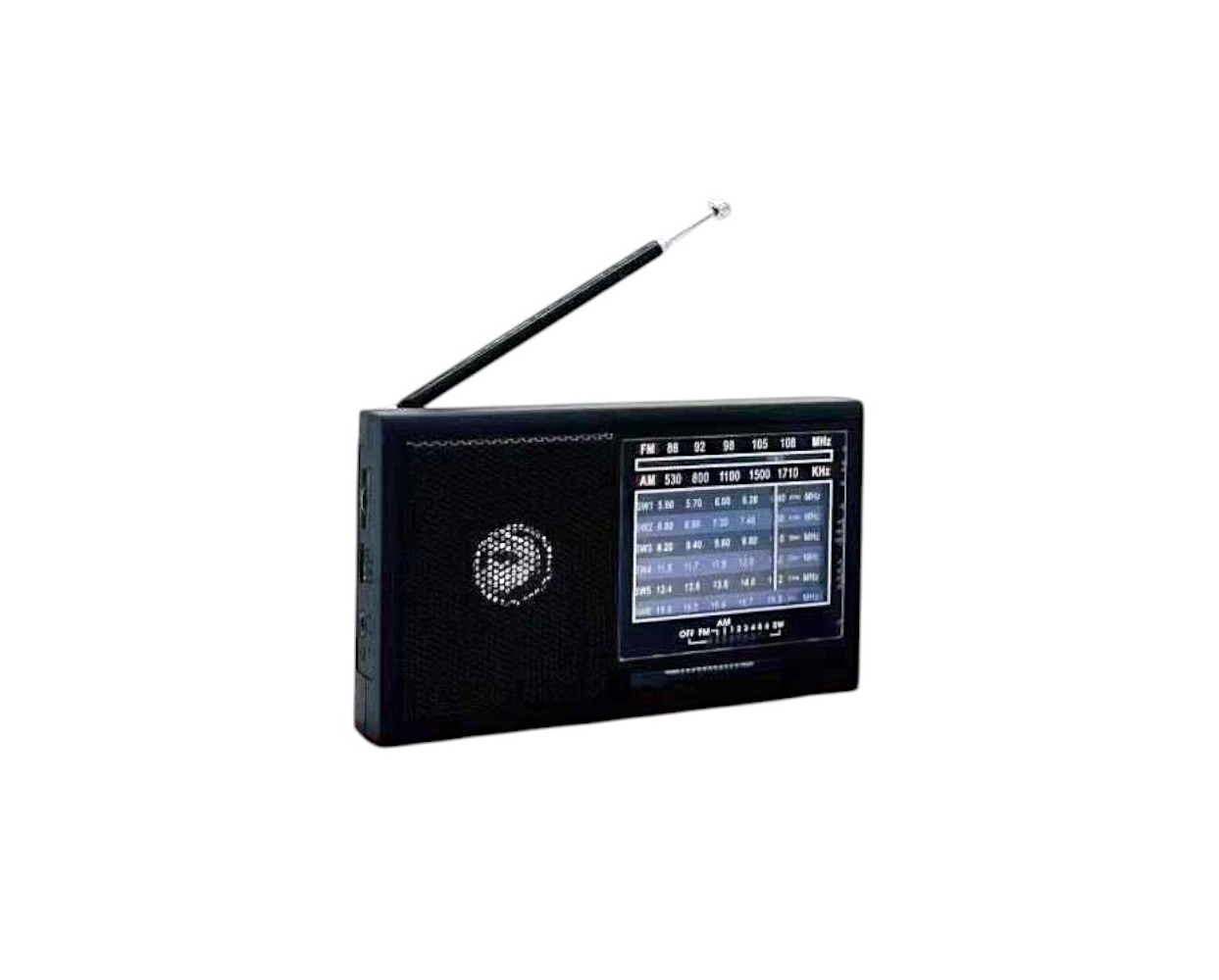 Επαναφορτιζόμενο ραδιόφωνο - PX-721 - 457217 - Black