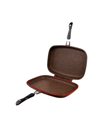 Διπλό αντικολλητικό τηγάνι Grill - CA007-F40-Brown - DSP - 610537