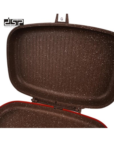 Διπλό αντικολλητικό τηγάνι Grill - CA007-F40-Brown - DSP - 610537