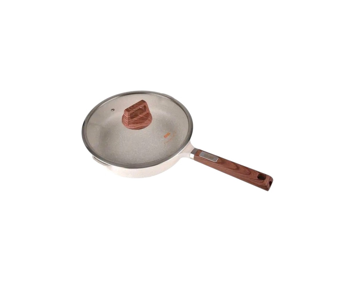 Αντικολλητικό τηγάνι με καπάκι - 2.7L - CA005-CD24-Beige - DSP - 565701
