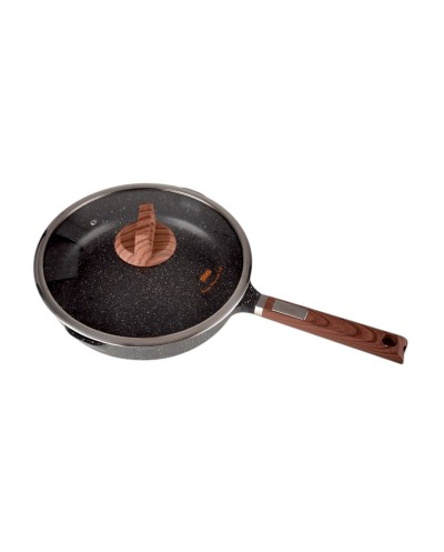 Αντικολλητικό τηγάνι με καπάκι - 2.7L - CA005-CD24-Black - DSP - 565718