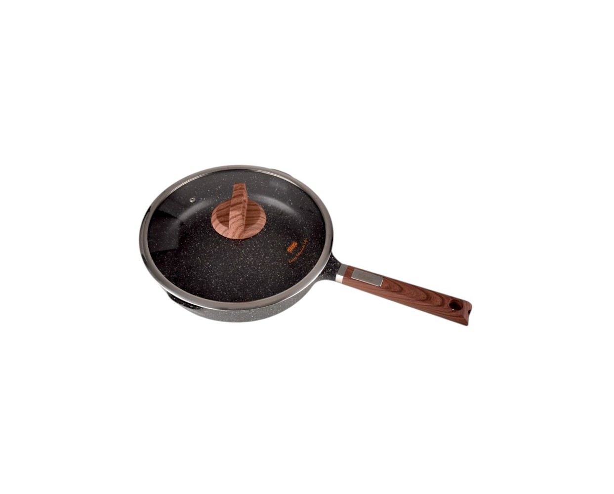 Αντικολλητικό τηγάνι με καπάκι - 2.7L - CA005-CD24-Black - DSP - 565718