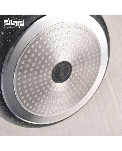 Αντικολλητικό τηγάνι με καπάκι - 2.7L - CA005-CD24-Black - DSP - 565718