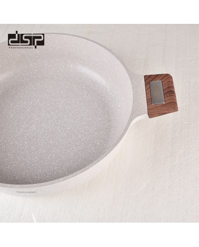 Ρηχή κατσαρόλα αντικολλητική με καπάκι - 2.7L - CA005-BS24-Beige - DSP - 563974