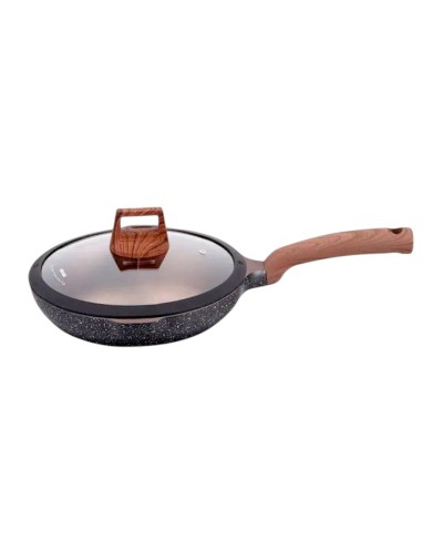 Αντικολλητικό τηγάνι με καπάκι - 2.7L - CA004-CD24-Black - DSP - 569426