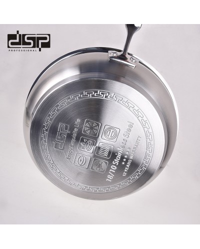 Τηγάνι ανοξείδωτο με καπάκι - 2.5L - CS002-C24 - DSP - 560539