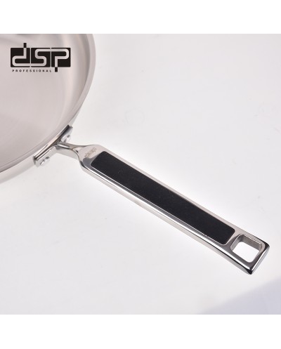 Τηγάνι ανοξείδωτο με καπάκι - 2.5L - CS002-C24 - DSP - 560539
