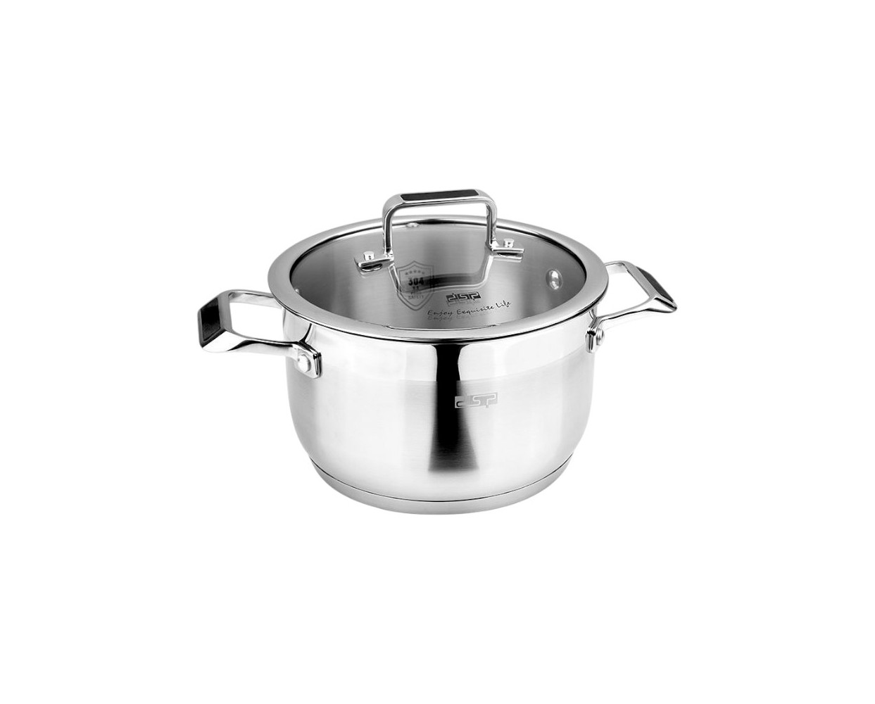 Κατσαρόλα ανοξείδωτη με καπάκι - 3.6L - CS002-B20 - DSP - 560317