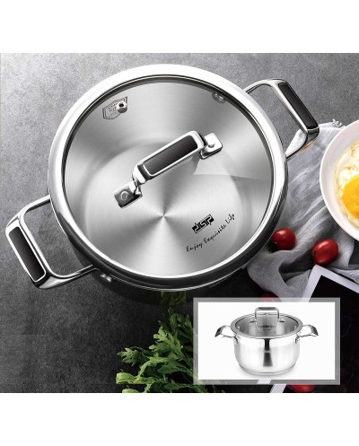 Κατσαρόλα ανοξείδωτη με καπάκι - 3.6L - CS002-B20 - DSP - 560317